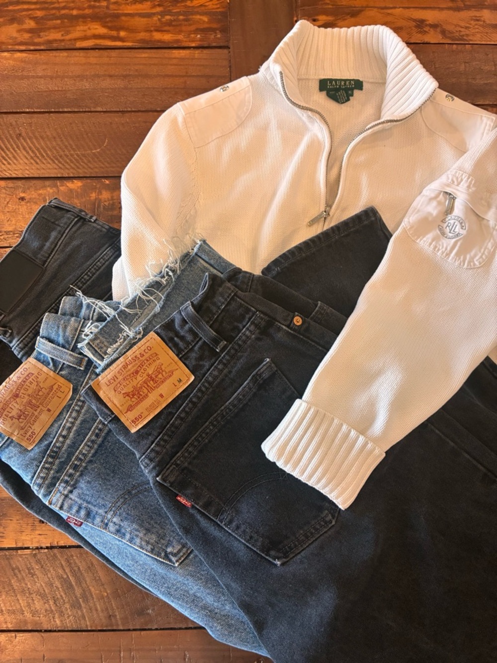 Ralph Lauren Lauren Cream Knit Sweater